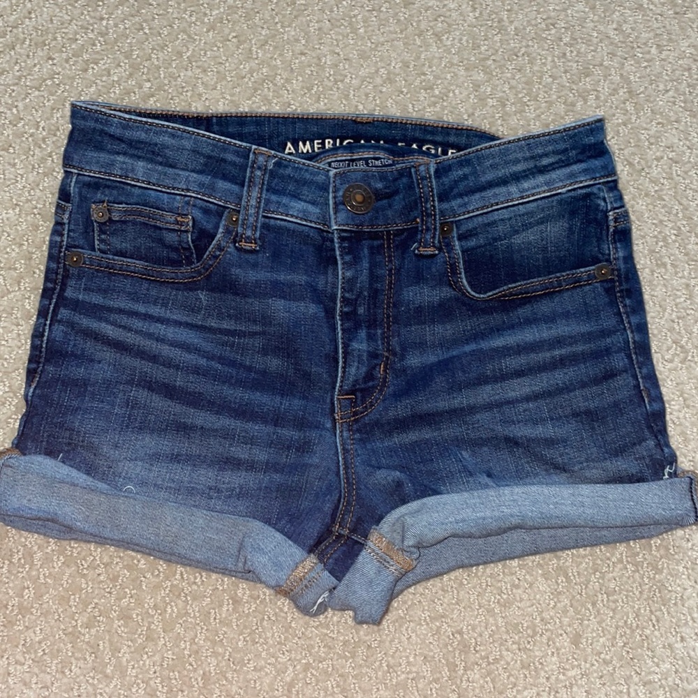 American Eagle Hi-Rise Shortie - Ne(x)t Level Stretch Jean Short